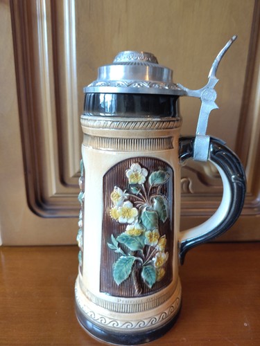 Porzellan bierkrug mit - mit, deckel