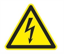 10 Aufkleber Hochspannung