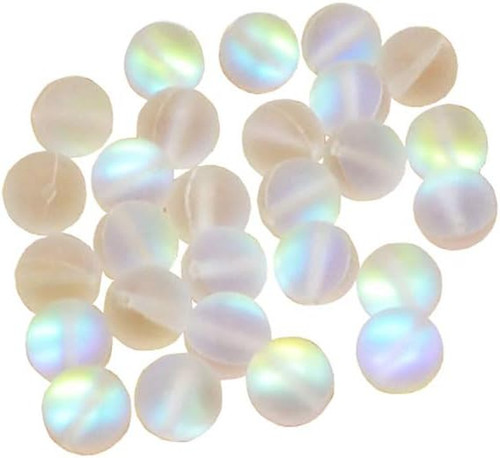 Milchglas perlen gefrostete - perlen,