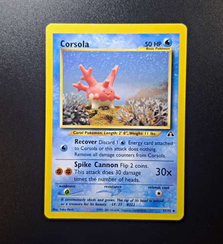 Pokémon karte corsola 75 - pokémon,