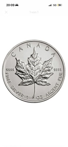 Maple leaf 2012 silbermünze - maple,