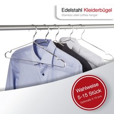 Kleiderbügel Edelstahlbügel Blusenbügel Jackenbügel L. 430mm 5 - 15 Stück SOTECH