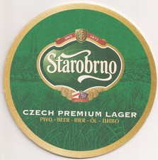 Starobrno - Bierdeckel "Czech Premium Lager" aus Tschechien