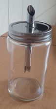 Zuckerstreuer Zuckerspender Zuckerdose Zuckerdosierer Glas ca.15 cm hoch