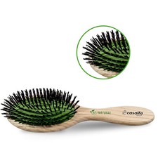 Casalfe Haarbürste mit Wildschweinborsten, aus Holz, oval, 1 Stück✅