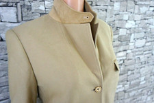 RALPH LAUREN DAMEN REINE BAUMWOLLE LEDER FREIZEIT JACKETT JACKE PUDER 36 38