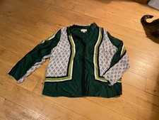 grün-bunte Bluse Gr. 48