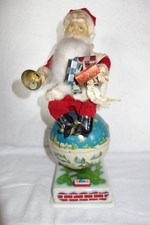 Alter Weihnachtsmann Nikolaus mit Glocke Batterie- Schaufensterautomat  38 cm