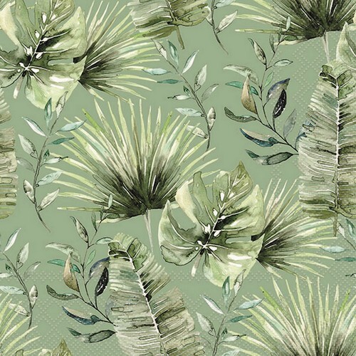 Servietten jungle leaves - 20,