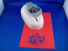 1 Jumbo-Stanzer "Weihnachtsdorf" Motiv-Locher,  Motiv ca. 7 x 7 cm  Jittenmeier