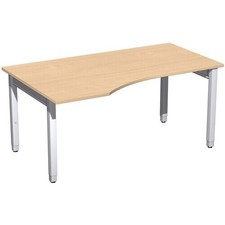 Eckschreibtisch links, 4-Fuß