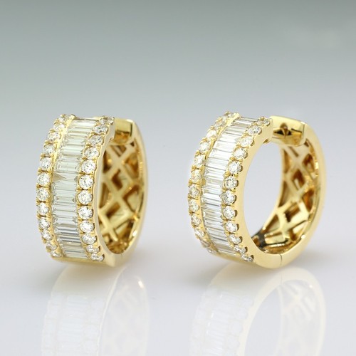 Wert 740 diamant creolen - wert, diamant-creolen