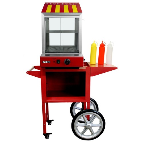 Elektrischer hot dog wagen - hot,