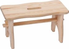 Fußbank Fußstuhl Bänkchen Hocker Tritt Schemel Holz Bank Holzbank Holztritt NEU