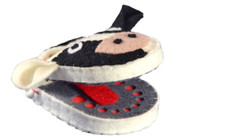 Milchzahnbox Kuh Filz