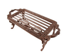 Stövchen, Warmhalteplatte im antik Design, 2 Teelichter, aus Guss CB 11