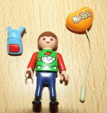 playmobil© Figur Kind Junge Rucksack Luftballon 4304 Bahnsteig Eisenbahn KOMPLET