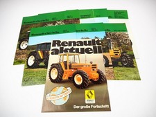 Renault R 50 S - R 1451-4 Traktor 9 Prospekte Programm  ca. 1981