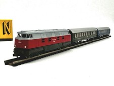 Piko N Set V180 Diesellok Weitstreckenwagen (Liege-/ Speisewagen) Licht N 1:160