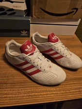 Adidas Adiracer Goodyear Tuscany 2008 Weiß Rot Vintage Größe 44 2/3