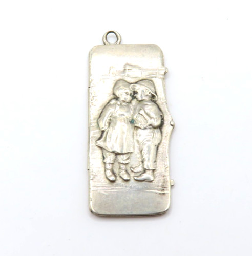 Jugendstil medaillon anhänger - jugendstil,
