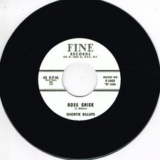 SHORTIE BILLUPS - BOSS CHICK / WHY CAN'T YOU BE TRUE  (50s ROCKABILLY Stroller)