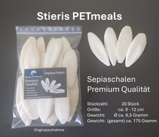 20 Sepiaschalen / ca. 9 - 12cm