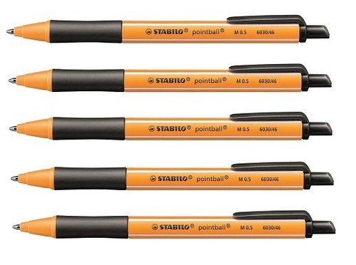 Stabilo kugelschreiber - 5x,