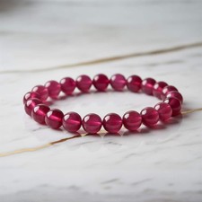 Rubin kugelarmband 8mm - kugelarmband,