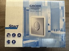 Grohe Start Abdeckplatte Drückerplatte WC, matt chrom, 38964, Betätigungsplatte