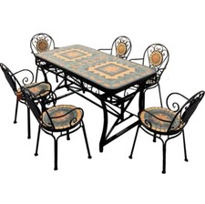 4/2+1 Robust Naturstein Sitzgruppe Gartenmöbel Gartenset Balkonmöbel Balkonset