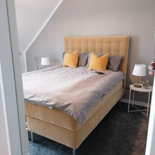 Kongsfjord Ikea Bett Senfgelb