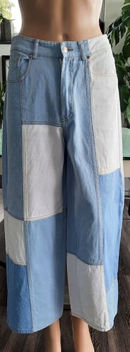 Jeans high waist patchwork - jeans,
