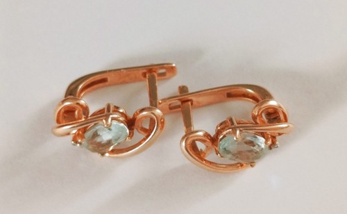 Ohrringe rotgold 14k - rotgold, echt