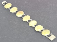 Armband Onyx Metall um 1960