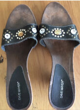 Sandalette von „Dave Mayer“, schwarz/braun, Größe 39.