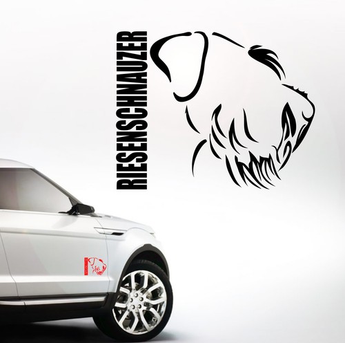 Auto aufkleber riesenschnauzer - aufkleber,