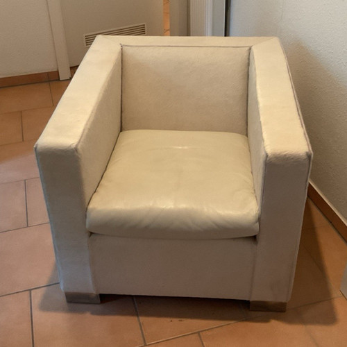 Minotti fellsessel weiß mit - weiß,