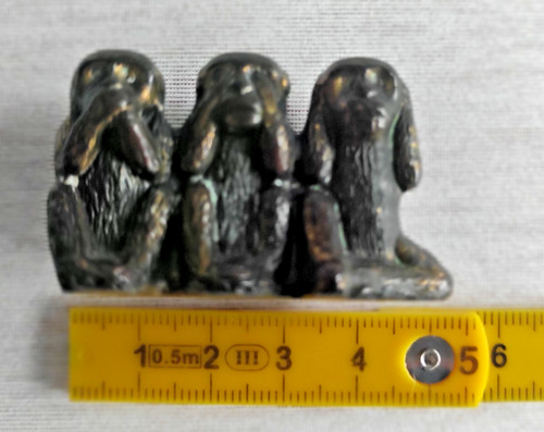 Skulptur affen messing - 3, /