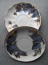 Lomonosov 2 kl.Teller Unterteller Untertasse für Kaffeetasse Moonlight Russland 