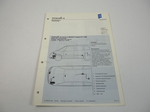 Renault espace rxe 1997 - bj.,