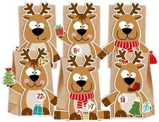 Adventskalender zum Befüllen "Rentier / Elch"