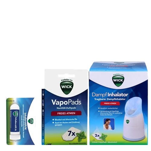 3tlg wick dampf inhalator - 3tlg.,
