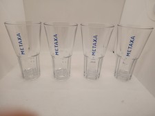 4 Metaxa Gläser mit Eichung