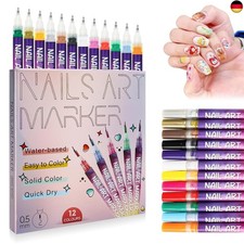 12 Farben Nagelkunst Stifte