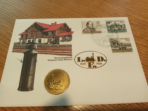 Numisbrief ddr mit mark - ddr,