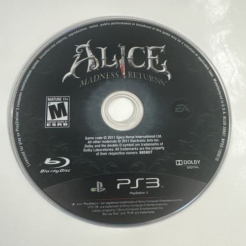 Alice madness returns sony - alice:,