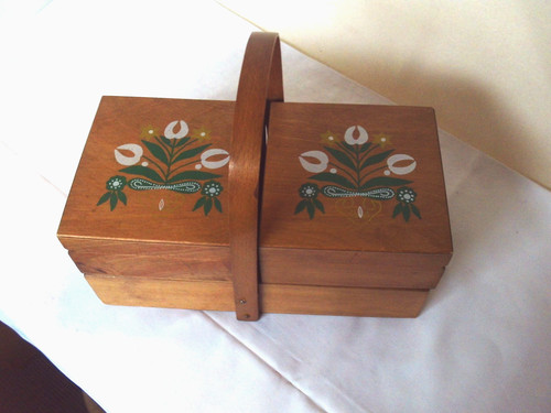 Holz nähkasten nähkästchen - holz,