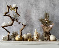 Adventskranz Weihnachten Adventsgesteck Holzkranz Weihnachtskranz beleuchtet