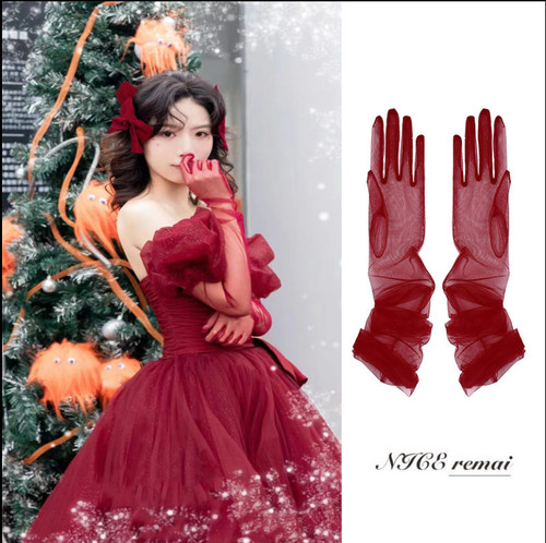 Netz handschuhe braut - braut, kleid